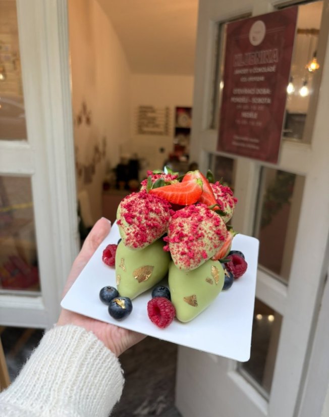 Bílá-matcha čokoláda