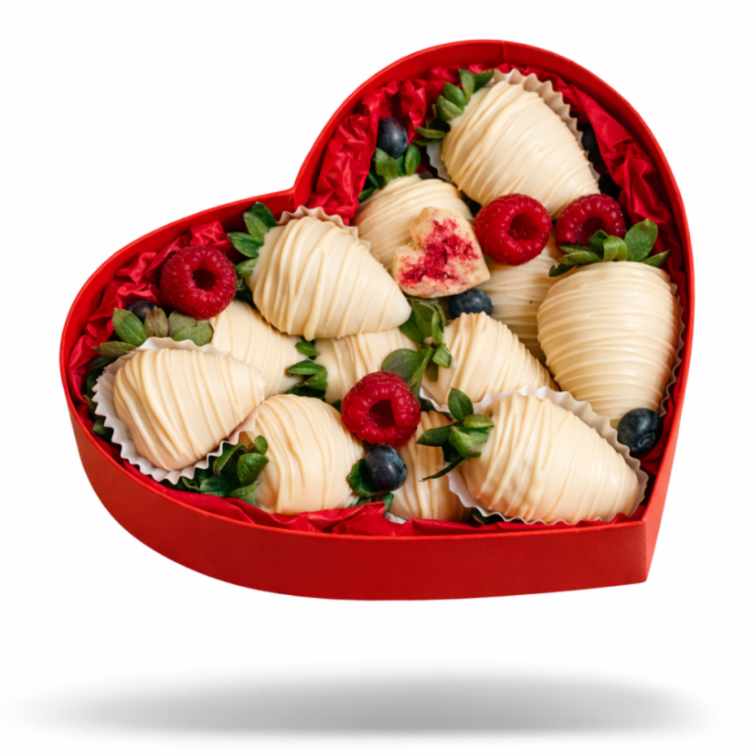 Krabice „Čokoládové srdce“ - Srdce velikost: 13,5 x 18 cm